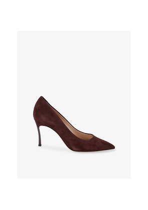 Womens Casadei Blade 80 Suede Courts