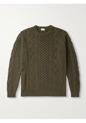Ghiaia Cashmere - Pescatore Cable-Knit Wool Sweater - Men - Green - S