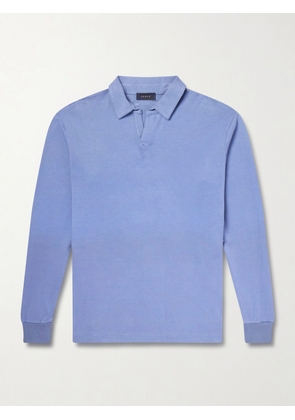 SEASE - Supima Cotton-Jersey Polo Shirt - Men - Blue - S