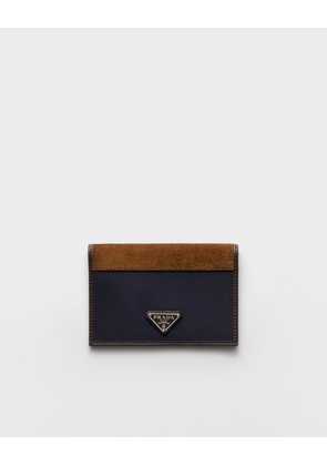 Re-Nylon and leather passport holder