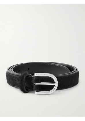 MORJAS - 2.5cm Pony Hair Belt - Men - Black - EU 85