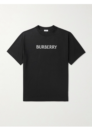 Burberry - Seth Logo-Print Cotton-Jersey T-Shirt - Men - Black - XS