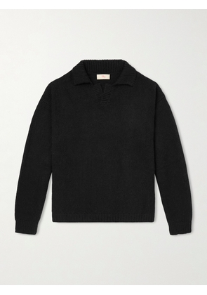 Cherry Los Angeles - Logo-Embroidered Alpaca-Blend Sweater - Men - Black - XS