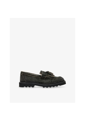 Mens Allsaints Skiff Tassel Suede Loafers