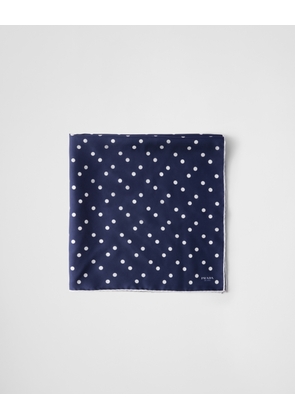 Printed silk twill scarf 65x65