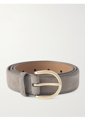 MORJAS - 3cm Suede Belt - Men - Brown - EU 85