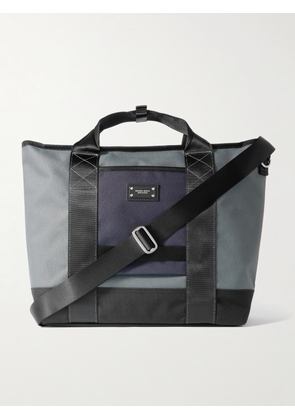 Master-Piece - Defend 2-Way Leather-Trimmed Coated-Canvas Tote Bag - Men - Blue