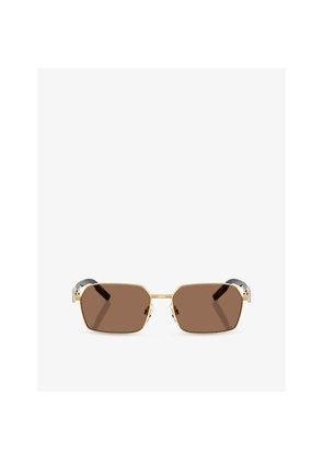 Dolce & Gabbana Dg2316 Irregular-Frame Metal Sunglasses