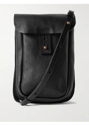 Bleu de Chauffe - Cartel Cartouchière Full-Grain Leather Messenger Bag - Men - Black