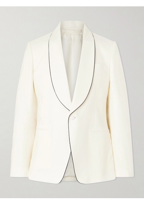 Lardini - Soirée Virgin Wool-Blend Tuxedo Jacket - Men - White - IT 46