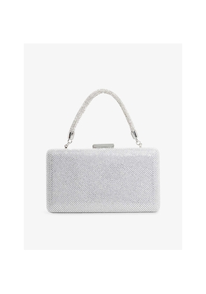 Womens Dune Beaut Metallic Woven Clutch Bag