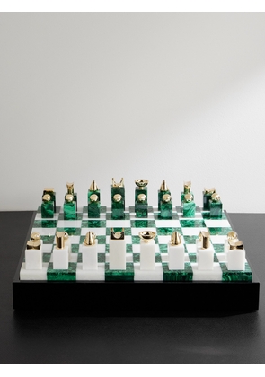 L'Objet - Marble and Malachite Chess Set - Men - Green