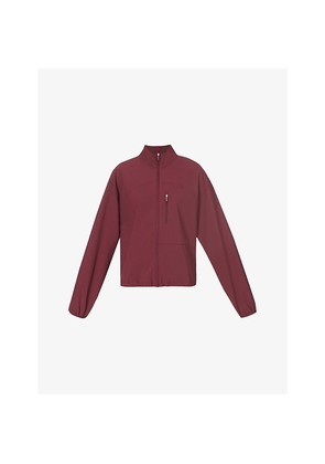 Womens Sweaty Betty Training Funnel-Neck Stretch-Woven Shell Jacket