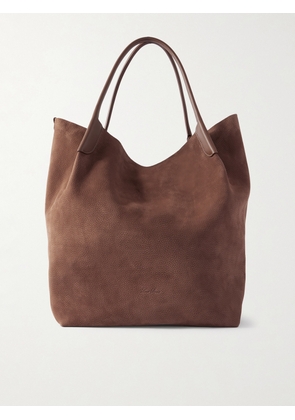 Loro Piana - Bale Extra-Large Leather-Trimmed Full-Grain Nubuck Tote Bag - Men - Brown