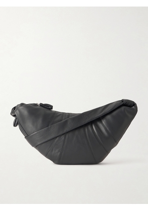 LEMAIRE - Croissant Large Leather Messenger Bag - Men - Gray