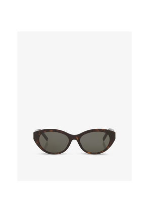 Womens Saint Laurent Slm148 Cat Eye-Frame Acetate Sunglasses