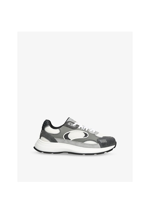 Mens Arne Circuit Mesh and Leather Low-Top Trainers