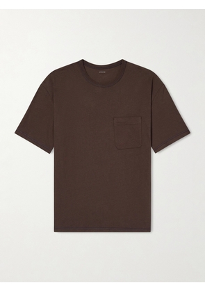 LEMAIRE - Cotton and Linen-Blend Jersey T-Shirt - Men - Brown - XS