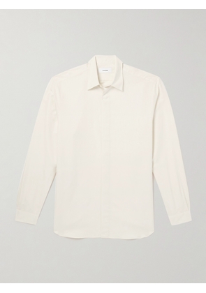 Lardini - Cotton and Silk-Blend Shirt - Men - Neutrals - EU 39