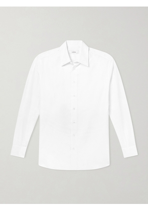 Lardini - Naven Cotton and Silk-Blend Shirt - Men - White - EU 39