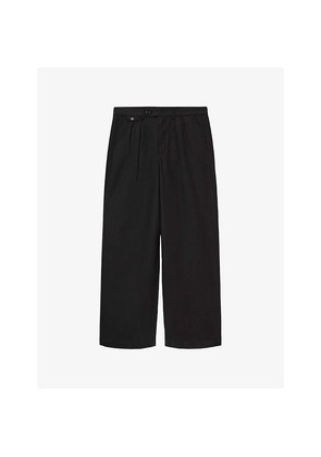 Mens Allsaints Conway Wide-Leg Cotton-Blend Trousers