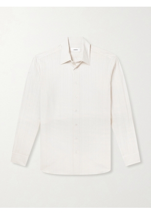 Lardini - Striped Cotton-Poplin Shirt - Men - Neutrals - EU 39