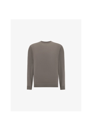 Mens Boggi Milano Fine-Knit Regular-Fit Merino-Wool Jumper