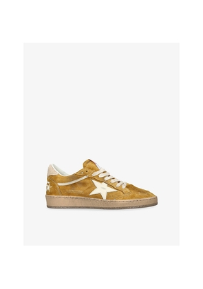 Womens Golden Goose Women's Ball Star Suede Low-Top Trainers
