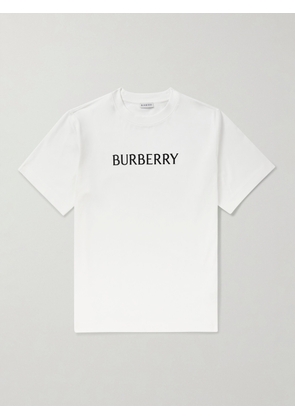 Burberry - Seth Logo-Print Cotton-Jersey T-Shirt - Men - White - XS