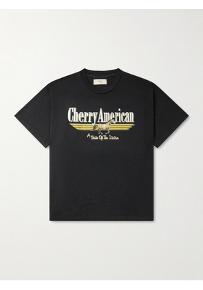 Cherry Los Angeles - Coast to Coast Printed Cotton-Jersey T-Shirt - Men - Black - XS