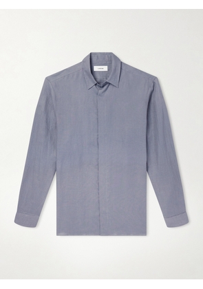 Lardini - Linen Shirt - Men - Gray - EU 39
