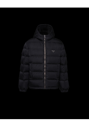 Cropped Re-Nylon down jacket
