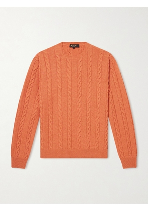 Loro Piana - Cedar Cable-Knit Cashmere Sweater - Men - Orange - IT 46