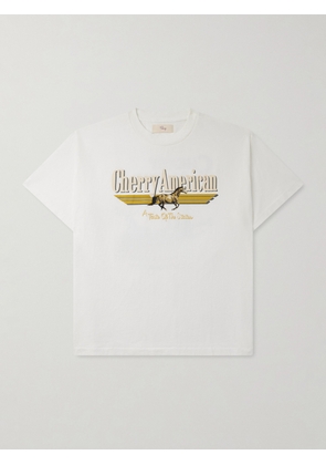 Cherry Los Angeles - Coast to Coast Printed Cotton-Jersey T-Shirt - Men - White - XS