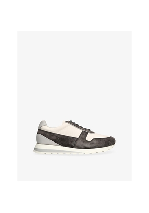 Mens Brunello Cucinelli Olimpo Leather and Suede Trainers