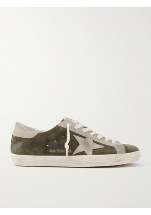 Golden Goose - Super-Star Private EDT Distressed Suede Sneakers - Men - Green - EU 39
