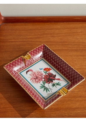 La DoubleJ - Beto Val Birdbloom Painted Porcelain Ashtray - Men - Red