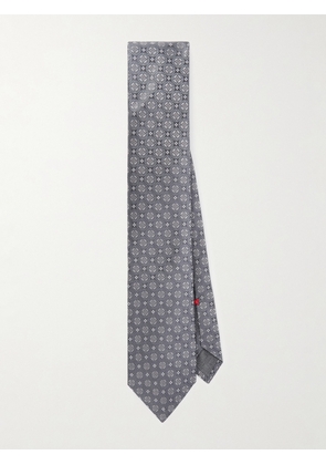 Brunello Cucinelli - 7cm Silk-Jacquard Tie - Men - Gray
