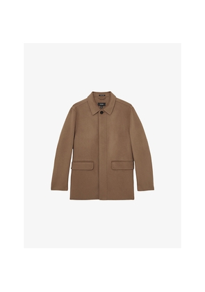 Mens Reiss Tamworth Button-Up Double-Face Wool-Blend Jacket