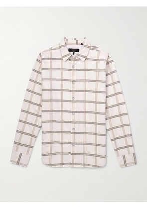 Rag & Bone - Tomlin Checked Brushed-Cotton Oxford Shirt - Men - White - XS