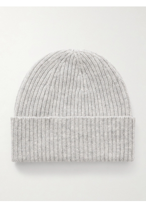 William Lockie - Ribbed Cashmere Beanie - Men - Gray