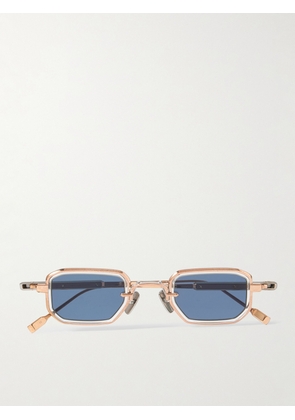 Sato - Deneb-T Square-Frame Gold-Tone Titanium Sunglasses - Men - Pink
