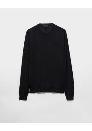 Cashmere and silk crew-neck sweater