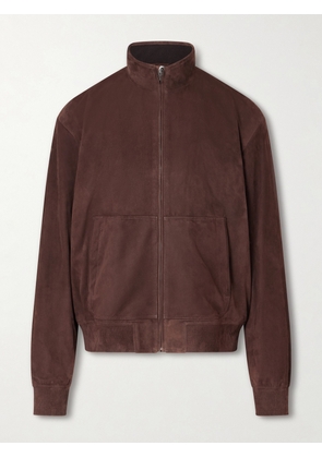 Ralph Lauren Purple Label - Suede Bomber Jacket - Men - Brown - S