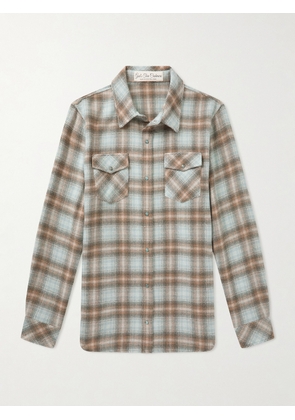 God's True Cashmere - Joy Checked Cashmere Shirt - Men - Green - S