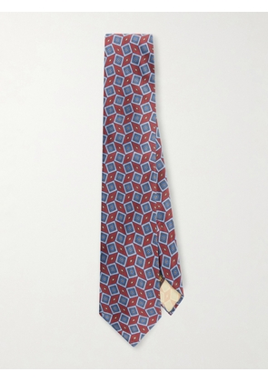 Rubinacci - 9cm Printed Silk-Twill Tie - Men - Red