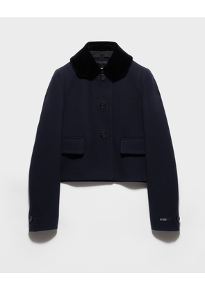 Single-breasted natté fabric jacket