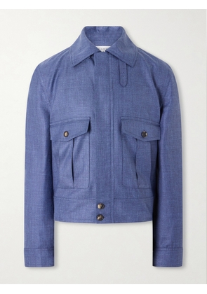 Gabriela Hearst - Filipo Wool, Silk and Linen-Blend Jacket - Men - Blue - IT 46