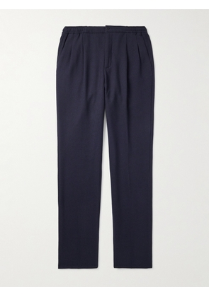 Rubinacci - Straight-Leg Pleated Super 130s Wool Trousers - Men - Blue - IT 46