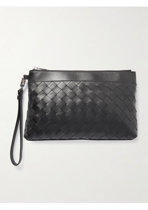 Bottega Veneta - Intrecciato Leather Pouch - Men - Black